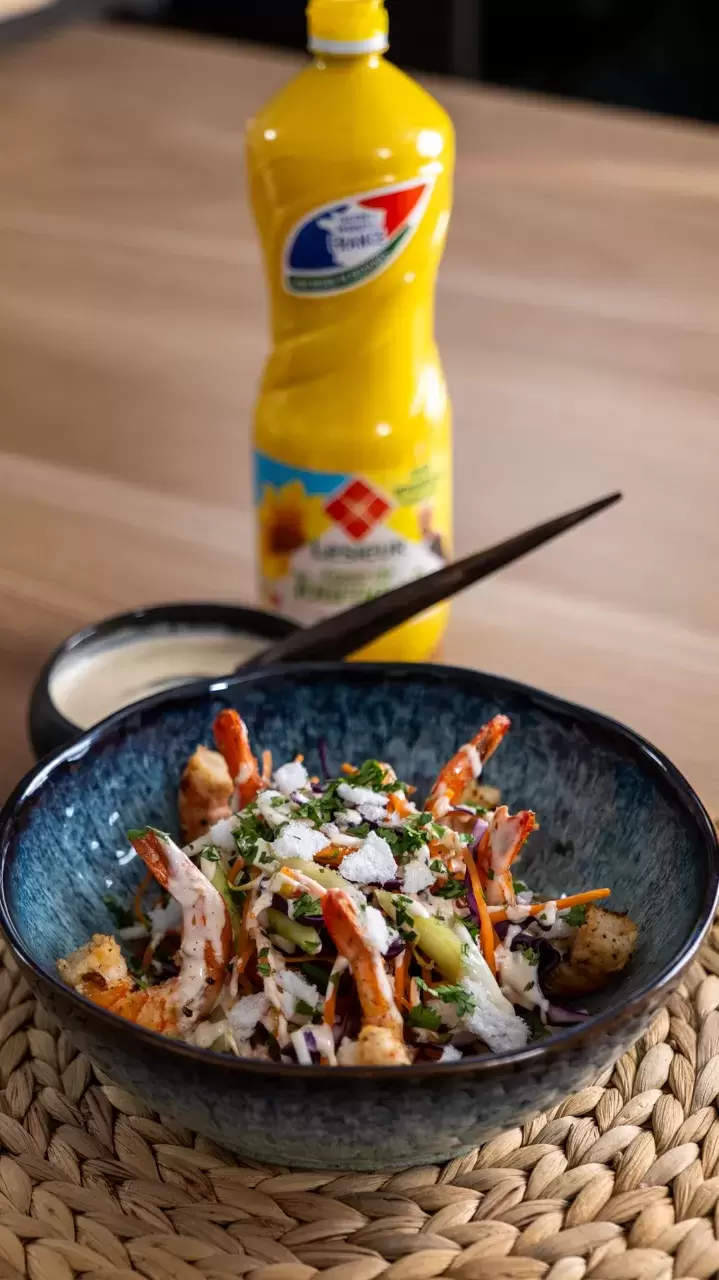 Salade + Bouteille d'huile